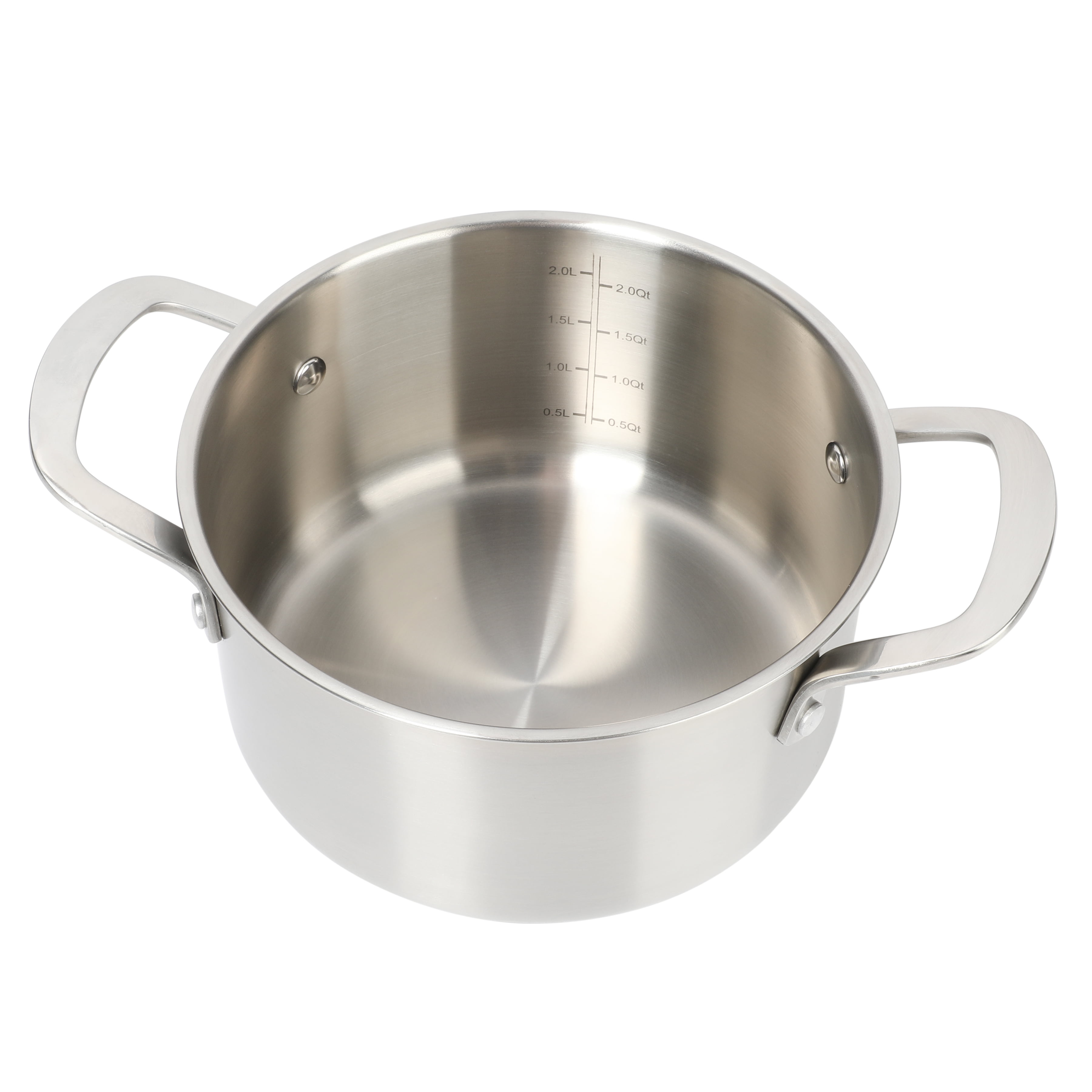Martha Stewart Everyday Silverberry 10-Piece Matte Silver Stainless Steel  Cookware Setcookware pots and pans set