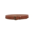 thumbnail image 2 of Snap on Snake Print Metal Circle Studded Leather Belt, 2 of 2
