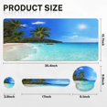thumbnail image 2 of Juego de alfombrillas de escritorio Arttown 4 en 1 Tropical Ocean, 90 x 40 cm, 2 of 7
