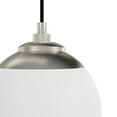 thumbnail image 4 of Hunter - Hepburn 3-light Brushed Nickel, Large Cluster Light, Dimmable, Mid Century Modern Style, Linear Shaped, for Bedrooms, Dining, Living Rooms - 19799, 4 of 8