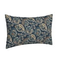 thumbnail image 2 of Binfone Indian Paisley 2 Standard Size Pillowcase, Long Staple Pure Cotton Envelope Closure Pillow Cover (Pillow core not included),16"x24", 2 of 7