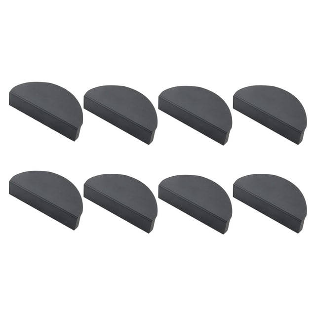 Riwesomey 8 unids/set manija semicircular de puerta de gabinete elegante y duradera para una amplia gama de aplicaciones Herramientas y ferretería negro+8 piezas
