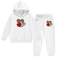 thumbnail image 5 of WOYY Tracksuit for Girls Leopard Heart Print Hoodie Jogger Sweatpants Set, Sizes 2-13, 5 of 5