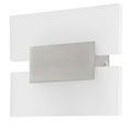 thumbnail image 1 of Eglo Lighting - Metrass 2 - 2-Light Led Wall Light - Matte Nickel - White Satin, 1 of 4