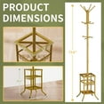 thumbnail image 2 of Coat Rack Freestanding, Coat Tree with Umbrella Holder, Metal Coat Rack Stand with 12 Hooks, Modern Coat Hanger Stand for Entryway, Purse Rack Hat Rack Stand for Living Room Bedroom Office, 2 of 18