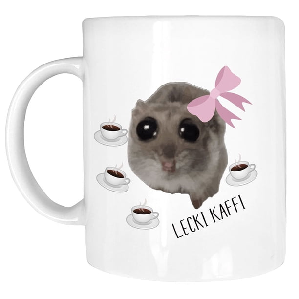 Taza de cerámica para beber la famosa taza de café de hámster con asa hace reír a todos