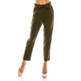 thumbnail image 2 of LA12ST Women's Cropped Paper Bag Waist Pants with Pockets, 2 of 3