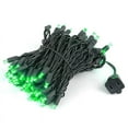 thumbnail image 2 of Novelty Lights Green 100 LED Christmas Mini Light Set (Black Wire, 34 Feet), 2 of 6