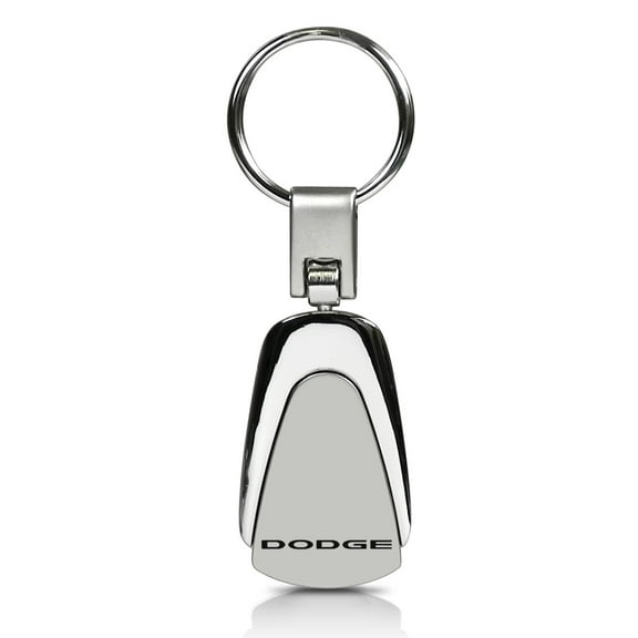 Dodge Chrome Metal Tear Drop Auto Key Chain
