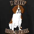 thumbnail image 3 of CafePress - I Sleep With Beagles Women's Dark Pajamas - Women's Short Sleeve Print T-Shirt and Pants Dark Cotton Pajama Set, 3 of 7
