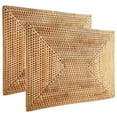 thumbnail image 4 of 2 pcs Table Mats Non Slip Rattan Placemats Dining Table Heat Resistant Woven Place Mats Insulation Heat Resistant Mats, 4 of 5