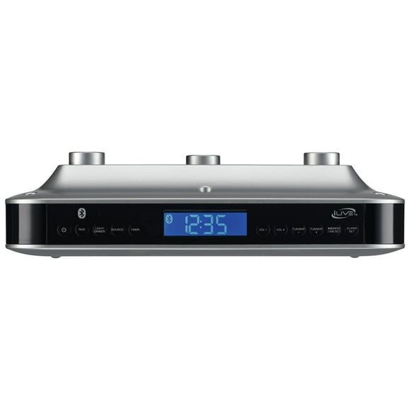 iLive Wireless Under Cabinet Music System, Bluetooth, USB Port, Timer and More!