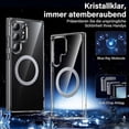 thumbnail image 2 of For Samsung Galaxy S22 Ultra 5G Phone Case Compatible with MagSafe TPU PC Clear Back Cover, 2 of 5