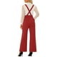 thumbnail image 3 of INSPIRAR CHIC Mono de Día de la Madre para Mujeres con Tirantes Ajustables y Pierna Ancha, Mono con Tirantes, M Rojo, 3 of 6