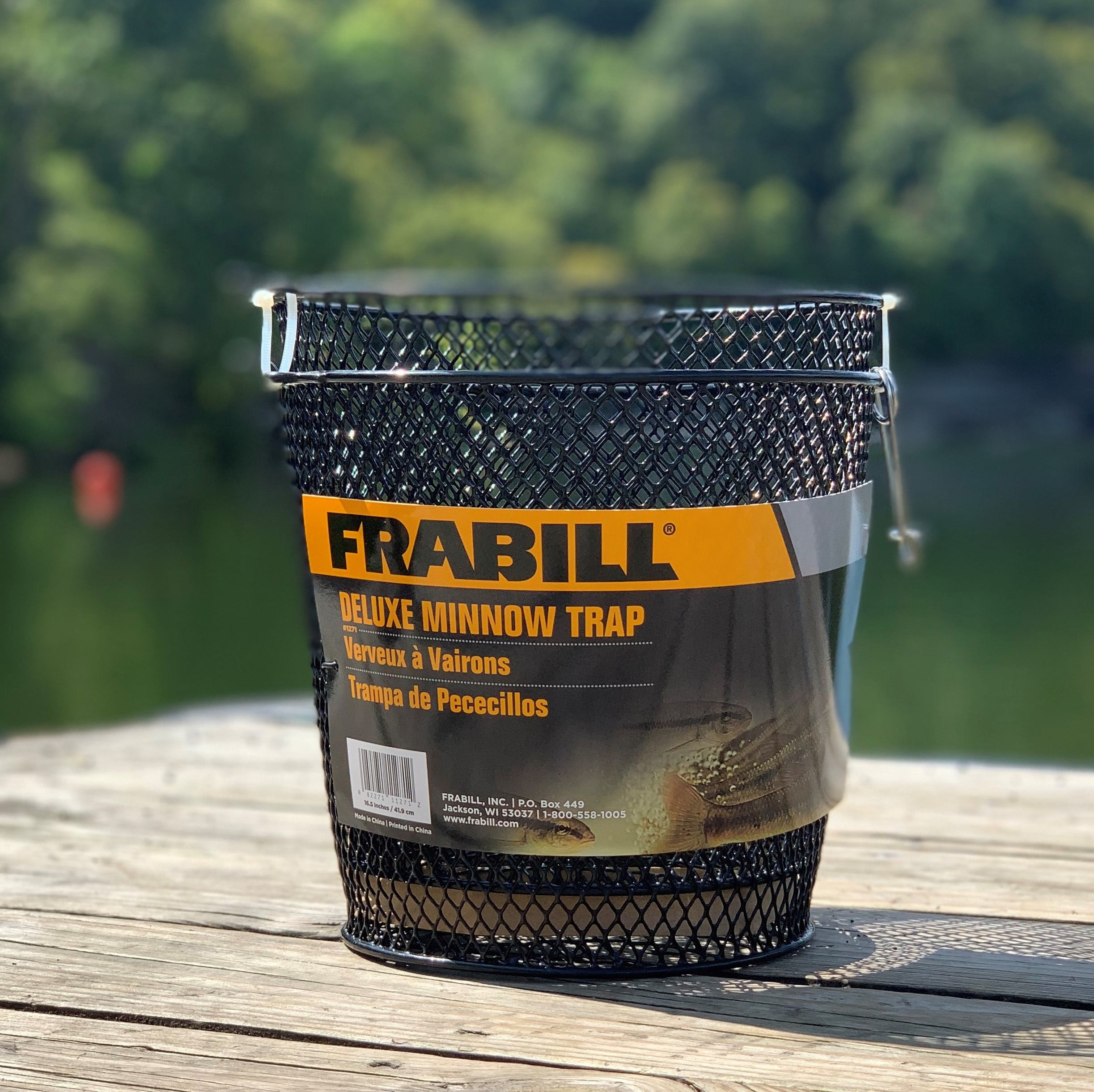 Frabill Torpedo Minnow Trap, Mesh, Black