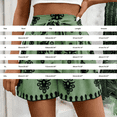 thumbnail image 3 of Women's Shorts Graphic Printed Baggy Tie High Waist Wide Leg Lightweight Summer Beach Pull On Bottoms, 3 of 4