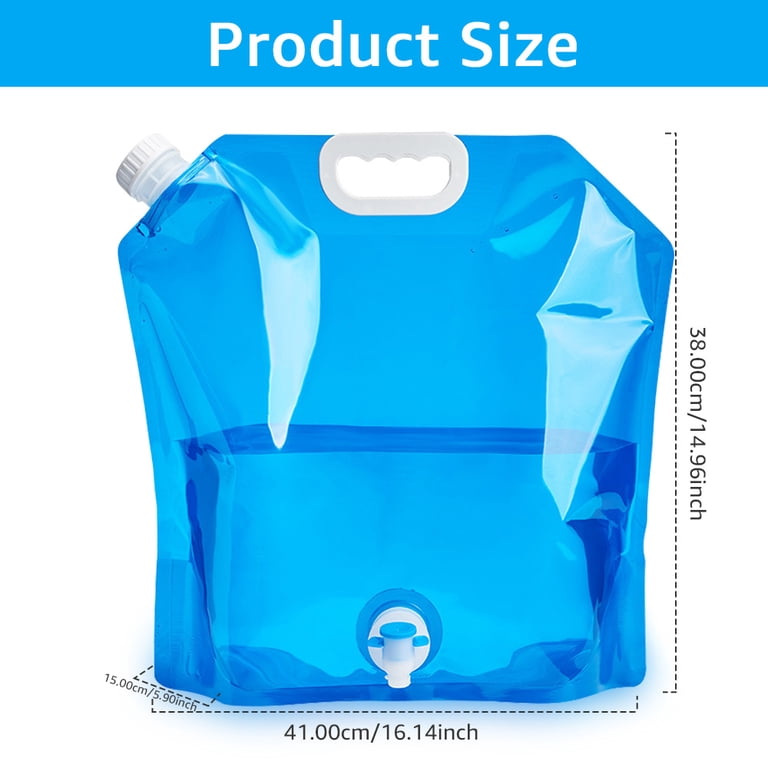 10 Liter Foldable PE Water Bag – Food-Grade Collapsible Jug For Camping, Hiking, Picnics, Car Cleaning, Portable Hydration Storage 1 thumbnail image