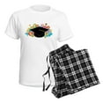 thumbnail image 4 of CafePress - Graduation Hat Diploma Grad Pajamas - Women's Short Sleeve Print T-Shirt and Pants Light Cotton Pajama Set, 4 of 7