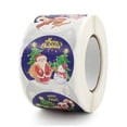 thumbnail image 4 of Justharion 500pcs Gift Box Packing Labels Santa Claus Stickers Adhesive Round DIY Decals, 4 of 6