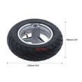 thumbnail image 2 of Mini Pocket Bike Rear Wheel Tire Rim w/ Tyre For Motorcycle 110/50-6.5 Rear Wheel Tyre Tire with Bearings, 2 of 10