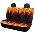thumbnail image 2 of Pzuqiu Car Seat Covers Easy to Install Polyester, Compatible with Car Seats Automotive Seats, for Truck Sedans, Flame Pattern Cracked Lava, 2 of 10