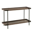 thumbnail image 5 of Alaterre Furniture Kyra 48"L Oak and Metal Sofa/TV Console Table with Shelf, 5 of 7