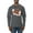 Charcoal, variant on It's Pumpkin Spice Latte Season Orange Black and White Halloween Men Long Sleeve Shirt, Charcoal, Medium
