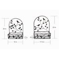 thumbnail image 2 of Hi-Line Gift Ltd. Black Metal Hanging Plant Holder 2 Pcs Set Outdoor Wall Decor, 2 of 6