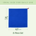 thumbnail image 3 of Elegant Comfort 100% Cotton 12-Pack Waffle Premium Kitchen Towels Cleaning Towels, 13 x 13, Royal Blue, 3 of 7
