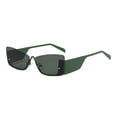 thumbnail image 3 of Gafas de sol Yuyangstore rectangulares para mujer montura ligera sin montura Verde, 3 of 8