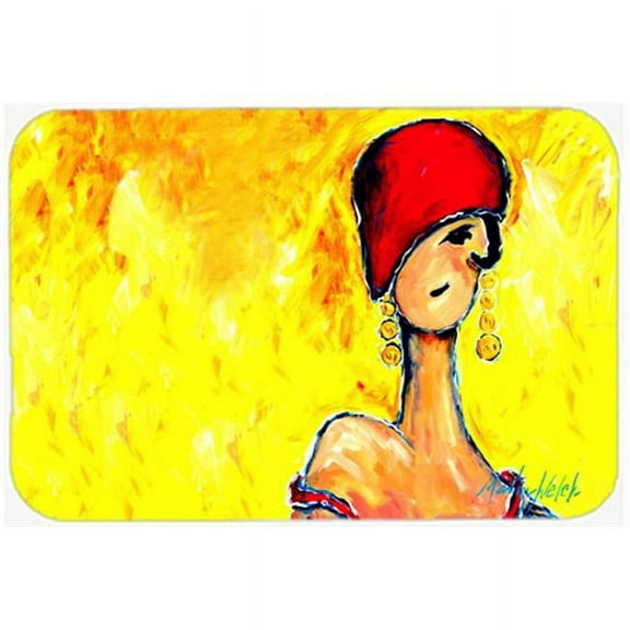 Carolines Treasures  Azalines Earrings Lady Mouse Pad - Hot Pad or Trivet