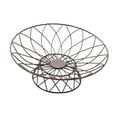 thumbnail image 4 of TISHITA Fruit Basket Wrought Iron Fruit Stand Large Capacity Fruit Vegetable Holder Storage Basket for Kitchen Restaurant Bread Snack Brown L, 4 of 8