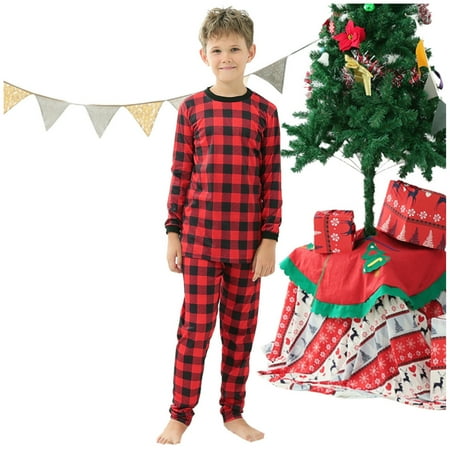

Matching Family Christmas Pajamas Set Children Kids Print Blouse Tops And Pants Xmas Family Pajamas Loungewear Sleepwear