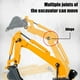 thumbnail image 4 of Children's Engineering Vehicle Excavator Toy Bulldozer Tipping Bucket Shovel Street Vendor Car Model, 4 of 6