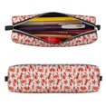 thumbnail image 2 of Haiem Sea Creatures Print Leather Pencil Case Art Supplies Case Zipper Pencil Pouch Stationery Storage Pencil Bag, 2 of 7