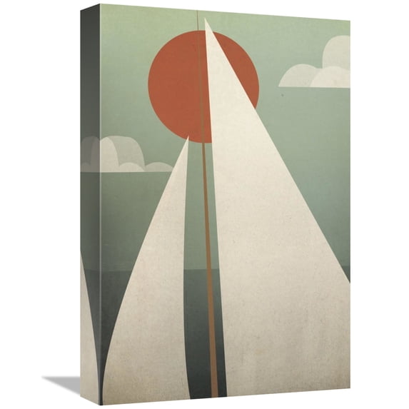 Global Gallery's 'Sails V' By Ryan Fowler Stretched Canvas Wall Art