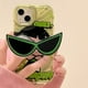 thumbnail image 1 of Funda de teléfono con soporte de gafas de sol Powerpuff para niñas, carcasa de silicona para iPhone 14, 13, 12, 11 Pro Max, X, XR, XS, 6, 6S, 7, 8 Plus, SE 2020, 1 of 4