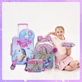 thumbnail image 6 of Mermaild Kids Carry on Luggage Sets for Girls with Wheels Lightweight Pink Suitcases for Travel Essentials with Travel Pillow School Backpack, 6 of 7