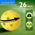 thumbnail image 6 of GSE Games & Sports Expert 12-Pack Plastic Practice Baseballs, Training Baseballs for All Skill Levels.(Yellow), 6 of 7