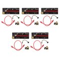 thumbnail image 1 of Weiweiguan 5 Sets PCI-E 1x to 16x Adapter PCI-E Mining Riser Computer Mining Supply, 1 of 7