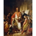 thumbnail image 2 of Karl von Blaas 20x24 Gold Ornate Framed and Double Matted Museum Art Print Titled - Charlemagne Rebukes the Careless Students (1855), 2 of 4
