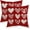 Red3, variant on Valentine''s Day Pillow Covers 12x20 Set of 2, Pink Hearts Throw Pillows Outdoor Wedding Anniversary Valentine''s Day Decor Cushion Case Decorations for Home Couch Sofa