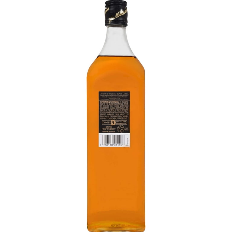 Johnnie Walker Black Label Blended Scotch Whisky, 1 L, 40 Johnnie Walker Black Label Blended Scotch Whisky, 1 L, 40