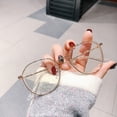thumbnail image 1 of Montura de gafas anti luz azul poligonal para estudiantes femeninas con miopía, gafas con acabado, gafas versátiles, 1 of 4