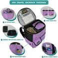 thumbnail image 3 of PetAmi Premium Travel Backpack with Food Containers, Purple, 27 L Limit, 3 of 7