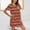 Wine, variant on Rigardu nightgowns for women Womens Short Sleeve Striped Printing Sleepshirt Scoopneck Cute Nightdress Comfy Nightgown Dress Black + XXL
