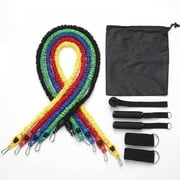 Taykoo Resistance Bands Set,Exercise Bands,Workout Bands,5 Tube Fitness Bands with Door Anchor,Handles,Portable Bag,Legs Ankle Straps for Musle Training, Physical Therapy, Shape Body,Home Workouts