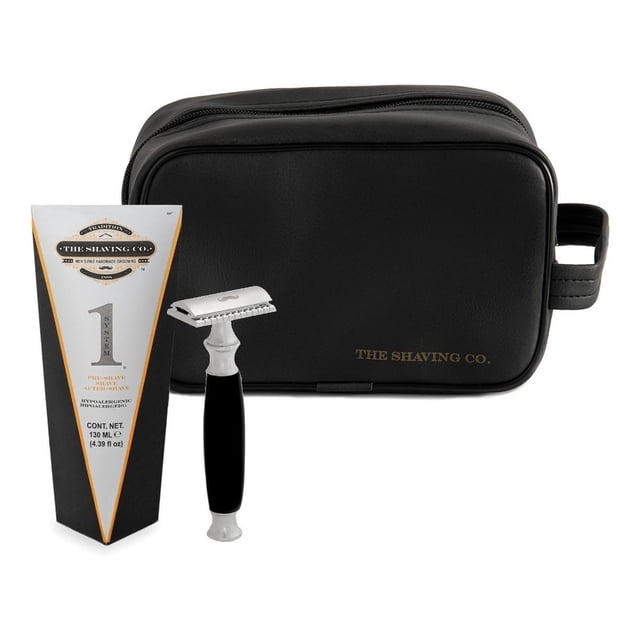 Kit Viajero The Shaving Co After Shave + Rastrillo + Neceser amarillo 1