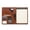 12 Calculator Brown, variant on Leather Conference Folder with Writing Pad Leather Clipboard Folder with Card Pocket Pen Slot for Meeting and Conference