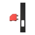 thumbnail image 3 of Woodworking Ruler Pocket Ruler Layout Tool Aluminum Alloy Ruler with Slide Stop 160mm, 3 of 9
